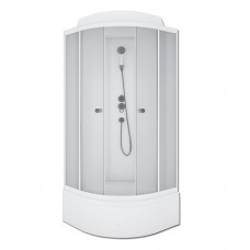 Душевая кабина МЕТАКАМ Classic с высоким поддоном 80х80 см прозрачное стекло